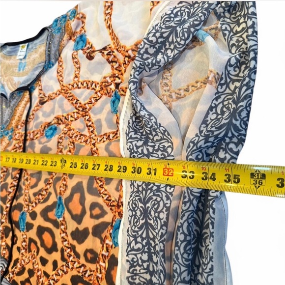 Exotic leopard print “Versace” inspired Kafton cover up - Picture 4 of 8